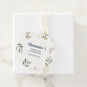 ギフトラベルカスタム – コミュニオンリーフパターンデザイン フェイバータグ (インサイチュ)