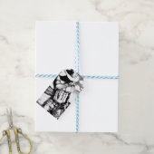 ギフトラベルキットカウボーイ男性へボディビルダーファインアート ギフトタグ (より糸付き)