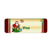 ギフトラベルクリスマスラベル ラベル (正面)