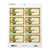 ギフトラベルクリスマスラベル ラベル (フルシート)