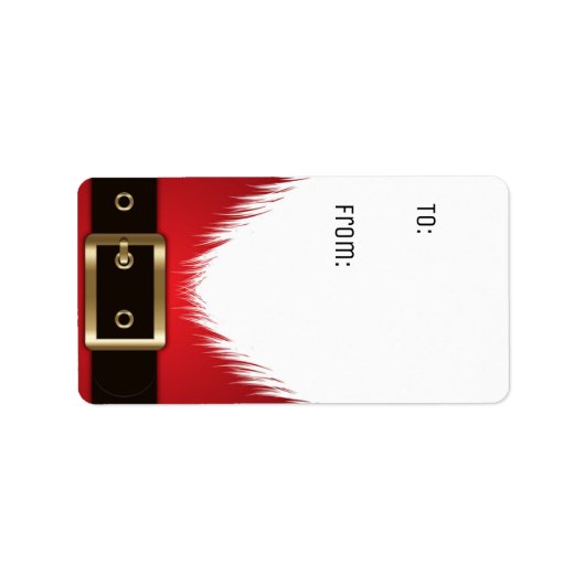 ギフトラベルサンタラベルシール ラベル (正面)