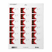 ギフトラベルサンタラベルシール ラベル (フルシート)