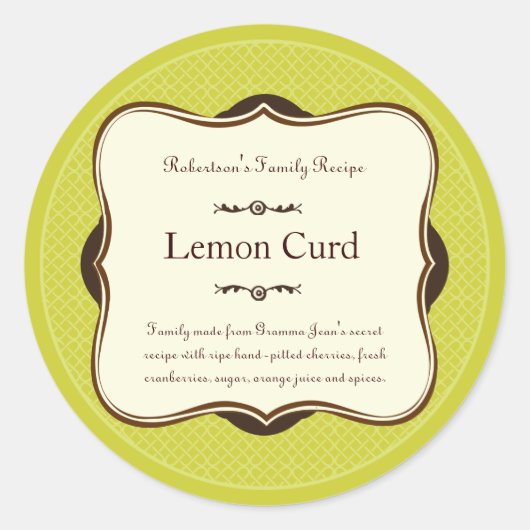 ギフトラベルシール ラウンドシール (正面)