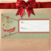 ギフトラベルステッカーヴィンテージバードクリスマス ラベル