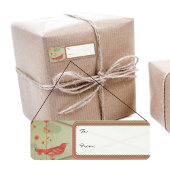 ギフトラベルステッカーヴィンテージバードクリスマス ラベル