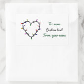 ギフトラベルステッカーCustomTextステッカー 長方形シール (バッグ)