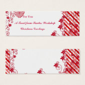 ギフトラベルスパギフト用インサート焼いた、商品花 (正面&裏面)