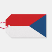 ギフトラベルチェコ国旗 ギフトタグ (裏面横)