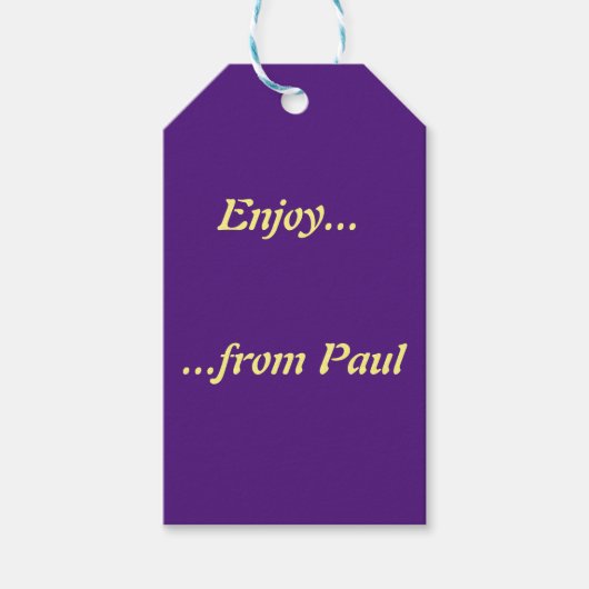 ギフトラベルテンプレート ギフトタグ (正面)