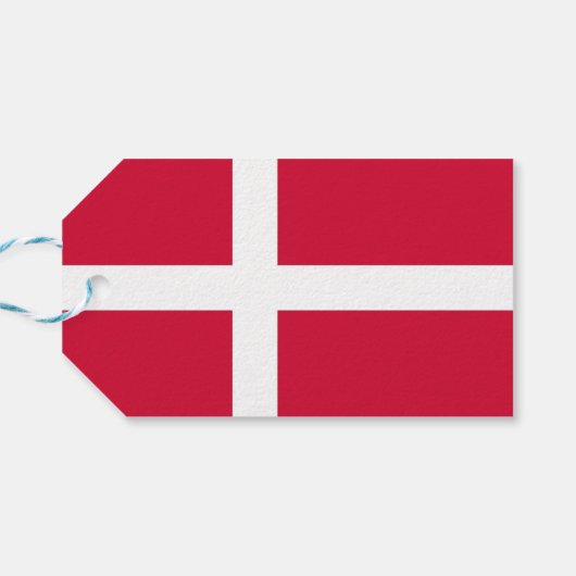 ギフトラベルデンマーク国旗 ギフトタグ (裏面横)