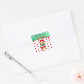 ギフトラベルパーソナライズされた向け スクエアシール (封筒)