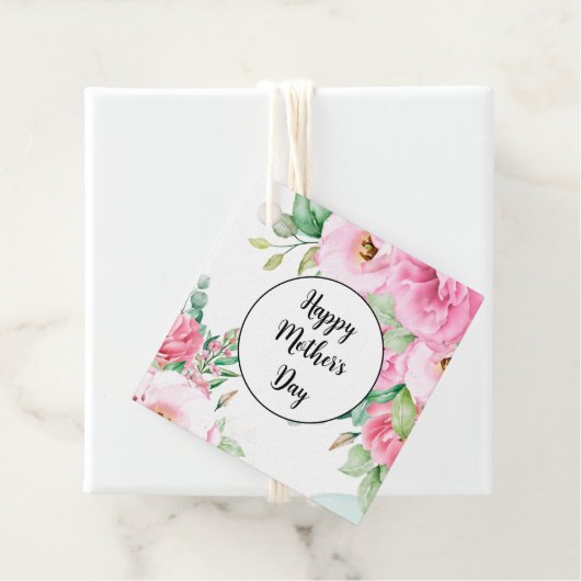ギフトラベルピンクフローラ母の日 フェイバータグ (インサイチュ)