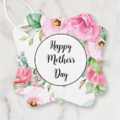 ギフトラベルピンクフローラ母の日 フェイバータグ (正面)