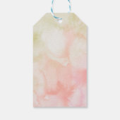 ギフトラベルベビーシャワーピンクフローラ ギフトタグ (裏面)