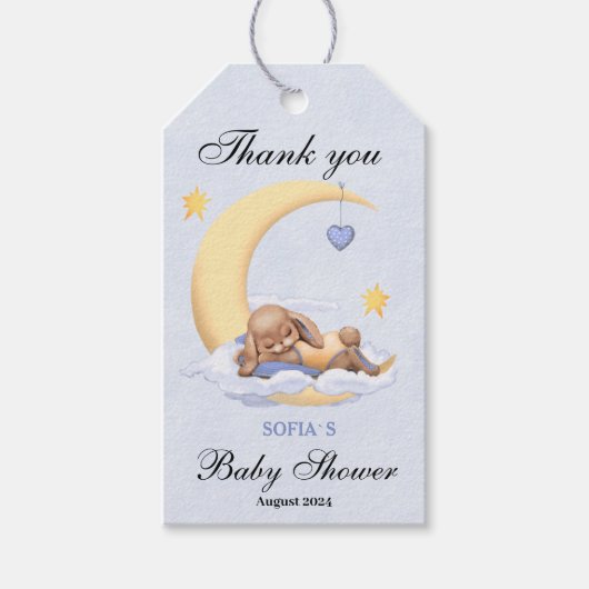 ギフトラベルベビーシャワー ギフトタグ (正面)
