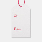 ギフトラベルベントレースノーフレークメリークリスマス ギフトタグ (裏面)