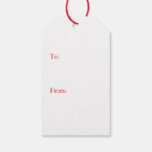 ギフトラベルメリークリスマスベントレースノーフレーク ギフトタグ (裏面)