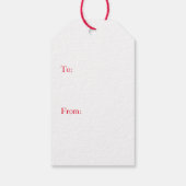 ギフトラベルメリークリスマスベントレースノーフレーク ギフトタグ (裏面)