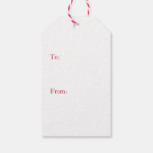 ギフトラベルメリークリスマスベントレースノーフレーク ギフトタグ (裏面)