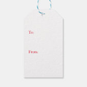 ギフトラベルメリークリスマスベントレースノーフレーク ギフトタグ (裏面)