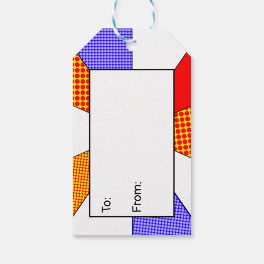 ギフトラベルレトロムービーナイト誕生日 ギフトタグ (裏面)