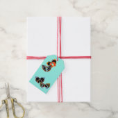 ギフトラベル任意の大事な行事蝶オンブルー ギフトタグ (より糸付き)