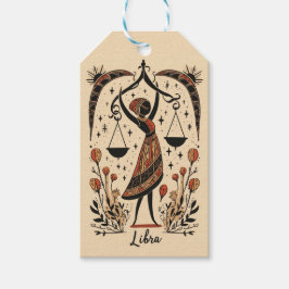 ギフトラベル天秤座〔占星術の〕十二宮図アート ギフトタグ