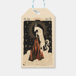 ギフトラベル山羊座シナ〔占星術の〕十二宮図アート ギフトタグ