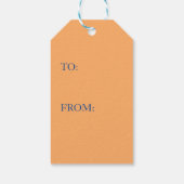 ギフトラベル日本のバンニーと花DIYイニシャル ギフトタグ (裏面)