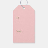 ギフトラベル日本の蝶カスタムイニシャル ギフトタグ (裏面)