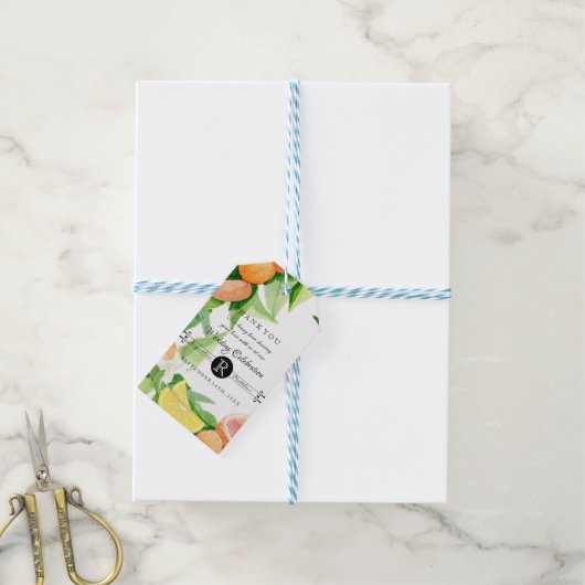 ギフトラベル柑橘類素朴フルーツ結婚アウトドア ギフトタグ (より糸付き)