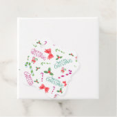 ギフトラベル水の色メリークリスマスキャンディカン フェイバータグ (インサイチュ)