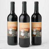 ギフトラベル良い事来はママLlama ワインラベル (ボトル)