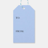 ギフトラベル蝶のダークブルー ギフトタグ (裏面)