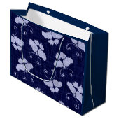 ギフトラベル蝶の青 ラージペーパーバッグ (正面アングル)