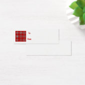 ギフトラベル銀雪片 (デスク)