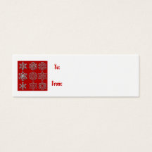 ギフトラベル銀雪片