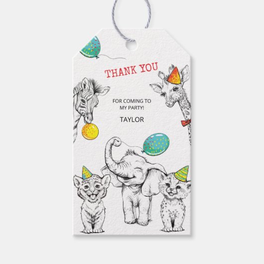 ギフトラベル5周年記念パーティー ギフトタグ (正面)