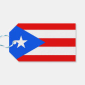 ギフトラベル（アメリカ合衆国プエルトリコ国旗あり） ギフトタグ (裏面横)