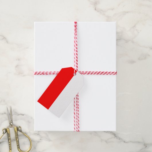 ギフトラベル（インドネシア国旗） ギフトタグ (より糸付き)