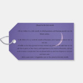 ギフトラベル ギフトタグ (裏面横)