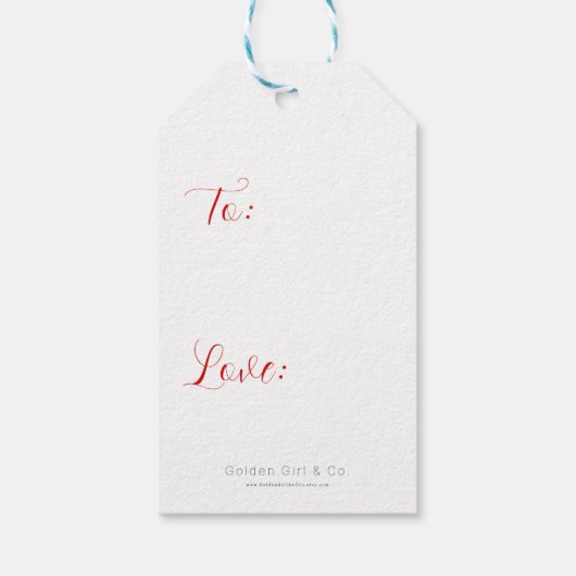 ギフトラベル ギフトタグ (裏面)