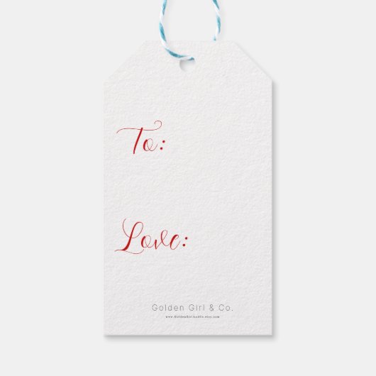 ギフトラベル ギフトタグ (裏面)