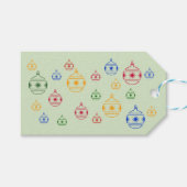 ギフトラベル – クリスマスのラウンドデコレーション ギフトタグ (正面(横))