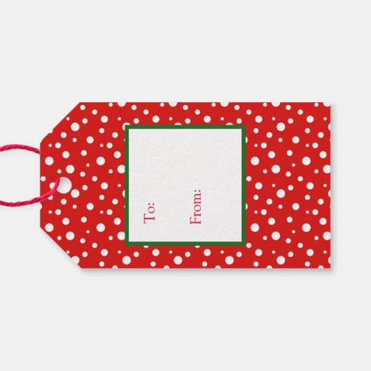 ギフトラベル – クリスマスサンタ ギフトタグ (裏面横)