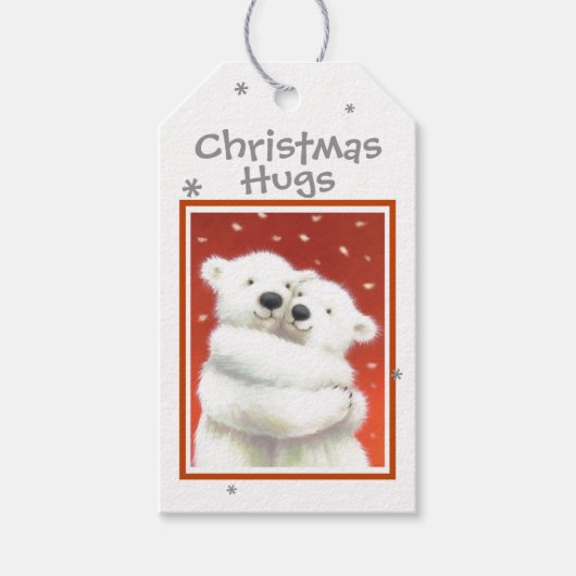 ギフトラベル – クリスマスハグ ギフトタグ (正面)