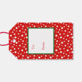 ギフトラベル – クリスマス雪だるま ギフトタグ (裏面横)