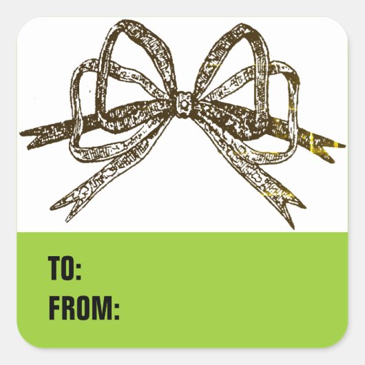 ギフトラベル スクエアシール (正面)