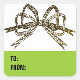ギフトラベル スクエアシール