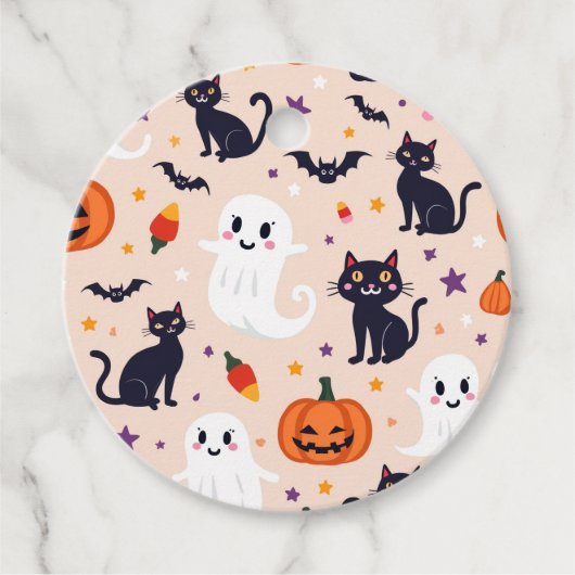 ギフトラベル（ハロウィンパターン） フェイバータグ (正面)